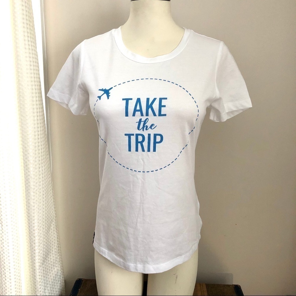 Take The Trip Graphic Cotton Tee NWT